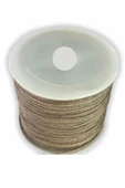 Paraşüt İpi, Bileklik-Kolye örgü ipi 1 mm 50 metre Vizon - 1
