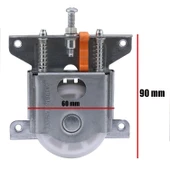 Sürgülü Dolap Gardırop Vestiyer Kapak Mekanizması Tekerleği 80 Kg Kapasiteli Tekerlek (4 ADET) - 4