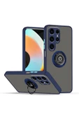 Zipax Samsung Galaxy S25 Ultra Kılıf Soft Yüzüklü Standlı Mat Yüzey Azn-MntrYuzuk thumbnail 1