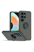 Zipax Samsung Galaxy S25 Ultra Kılıf Soft Yüzüklü Standlı Mat Yüzey Azn-MntrYuzuk thumbnail 1