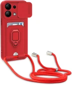 Zipax Xiaomi Redmi Note 13 Pro 4G Kamera Korumalı Standlı Kartlıklı Azn-Zuma - 1