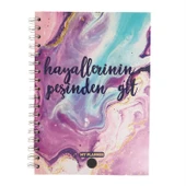 HAYALLERİNİN PEŞİNDEN GİT TASARIM KONUŞAN AJANDA HAFTALIK PLANLAYICI DEFTER - 1
