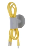 BUFFER®  4 Adet Çok Amaçlı Vakumlu Kapı Stoperi,Kablo Organizeri,Telefon Sabitleyici - 5