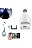 ® Wifi 360 Panoramik Ampul Kamera Gece Görüş Ses Akıllı Hareket Algılayıcı - 8