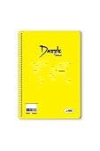 Çizgili 40 Yaprak Spiralli Defter A4 Boy Plastik Kapak (1 Adet ) - 4
