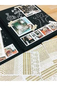 TİFOYS  Siyah Yapraklı Defter Blacksketch Ve Beyaz Kalem - 2