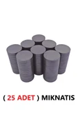 TİFOYS  ( 25 Adet ) Magnet Deliksiz Mıknatıs Yuvarlak D 17 X 3 Mm - 1