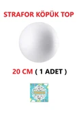 TİFOYS  Strafor Köpük Top Küre Top Beyaz - 20 cm - ( 1 Adet ) - 1