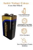 Nova Color  ( 10 Adet ) 9 Volt Pil Extra Güçlü Karbon 9 Wolt Çift Başlıklı Kare Pil Oyuncak Araba Radyo Drone - 4