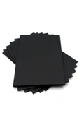 TİFOYS  100 Adet 50x70 Siyah Fon Kartonu 120 gram 100'lü Siyah Fon Kartonu - 1