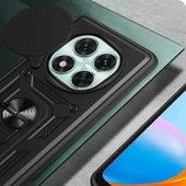 Xiaomi Redmi Note 14 Pro 5G Kılıf Magnetik Standlı Kamera Korumalı Zore Sürgülü Vega Kapak - 4