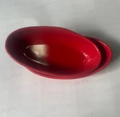 Season 2li Oval Sunum Tabağı Kırmızı 8x14 cm thumbnail 3