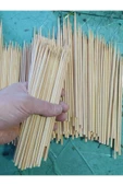değerli hobi Ahşap Bambu Çubuk 20 Cm 4 Mm Çubuk 500 Adet - 2