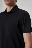 Exuma Erkek Siyah Polo Yaka Tişört 1412034 - 6