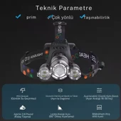 Farissu Profesyonel Şarjlı LED Kafa Feneri - 2