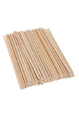 değerli hobi Yuvarlak Bambu Ahşap Maket Çubukları 20 Cm 200 Adet 5 Mm - 2