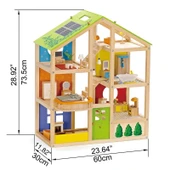 Hape 4 Mevsim Mobilyalı Oyuncak Ev - 6