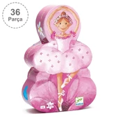 Djeco Dekoratif Puzzle 36 Parça - The Ballerina With The Flower - 1