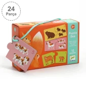 Djeco İkili Puzzle - Baby Animals - 2