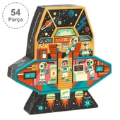 Djeco Dekoratif Puzzle 54 Parça - Space Station - 1