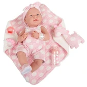Berenguer Gerçekçi Yenidoğan Oyuncak Kız Bebek 38 cm - Pembe Dinozor - 1