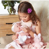 Berenguer Gerçekçi Yenidoğan Oyuncak Kız Bebek 38 cm ve Pembe Tavşan - 3