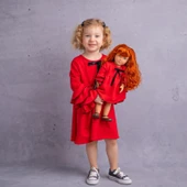 Bebeğim ve Ben Elbise - Kırmızı thumbnail 3