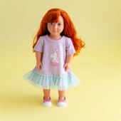 Bebeğim ve Ben Elbise - Lila Unicorn - 2