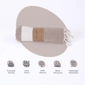 Homedius Elmas Desenli Diamond Pamuk Peştamal Banyo ve Plaj Havlusu 100x180 cm Gri 100x180 - 10