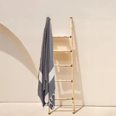 Homedius Elmas Desenli Diamond Pamuk Peştamal Banyo ve Plaj Havlusu 100x180 cm Siyah 100x180 - 2