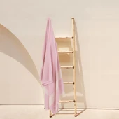 Homedius Elmas Desenli Diamond Pamuk Peştamal Banyo ve Plaj Havlusu 100x180 cm Pembe 100x180 - 2