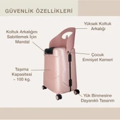 MiaMily Carry On Kabin Boy Valiz - Dusty Pink - 5