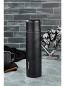 Paslanmaz Çelik Black 0,750 ml Kitchen Piknik Kamp Okul Servis ve Ikram Için Su Meşrubat Çay Termos Piknik - 3