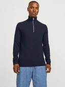 Jack&Jones Minimalist Yüksek Yakalı Uzun Kol Erkek Kazak - Günlük Şıklık - 2