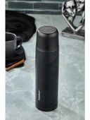 Paslanmaz Çelik Black 0,750 ml Kitchen Piknik Kamp Okul Servis ve Ikram Için Su Meşrubat Çay Termos Piknik - 2