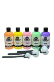 5'li Pastel Mammacomica Yıkanabilir Parmak Boyası-5* 250ml- 3'lü Sünger Roller - 1