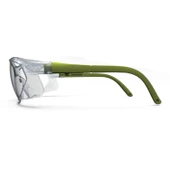 Bisiklet Gözlüğü Yüz Ayarlı Motorcu Rüzgar Korumalı Gözlük Yeşil Saplı Uv Koruyucu Şeffaf - 5