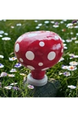 Bahçe Dekorasyon Süsü Dekoratif Kırmızı Mantar Biblo - 2