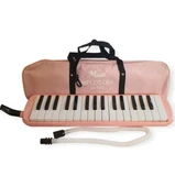 32 Tuşlu Melodika Bez Çantalı -Pudra - 2
