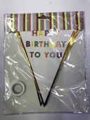 Happy Birthday To You Flama Bayrak Süsü - 3