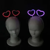 Glow Stick Karanlıkta Yanan Fosforlu Kalp Taç 12 Adet - 3