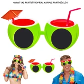 Karpuz Şekilli Tropikal Hawaii Gözlüğü - 1