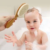 Keçi Kılı Organik Bebek Banyo Tarağı - 2