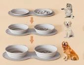 Mikopet Katlanabilir İkili Mama ve Su Kabı thumbnail 3