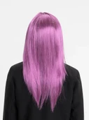 Rose Pembe Düz Kesim Peruk - 2