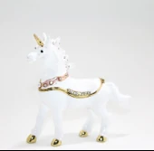 Swarovski Taşlı Tekli Unicorn Figürü - 1