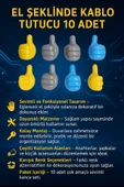 El Şeklinde Kablo Tutucu 10 Adet - 1