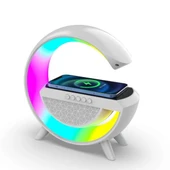 Kablosuz Şarj Standlı RGB Hoparlör - 1