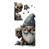 Gotik Cüce ve Kafatası Duvar Sticker Seti - 1