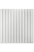 Renkli Duvarlar 50cm x 50cm 1 Adet 3D Abs Malzeme PVC Dayanıklı Duvar Paneli Silinebilir Lambiri Model Beyaz Panel - 2